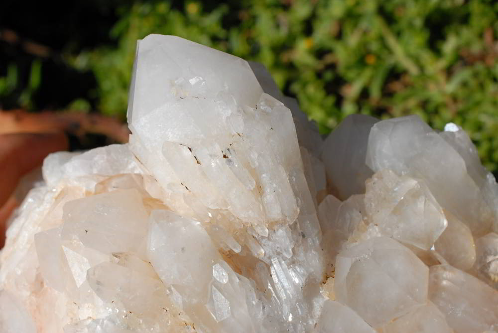 Natural Quartz Cluster With White Phantoms In Tops & Cascading Sides x 1 From Madagascar - TopRock