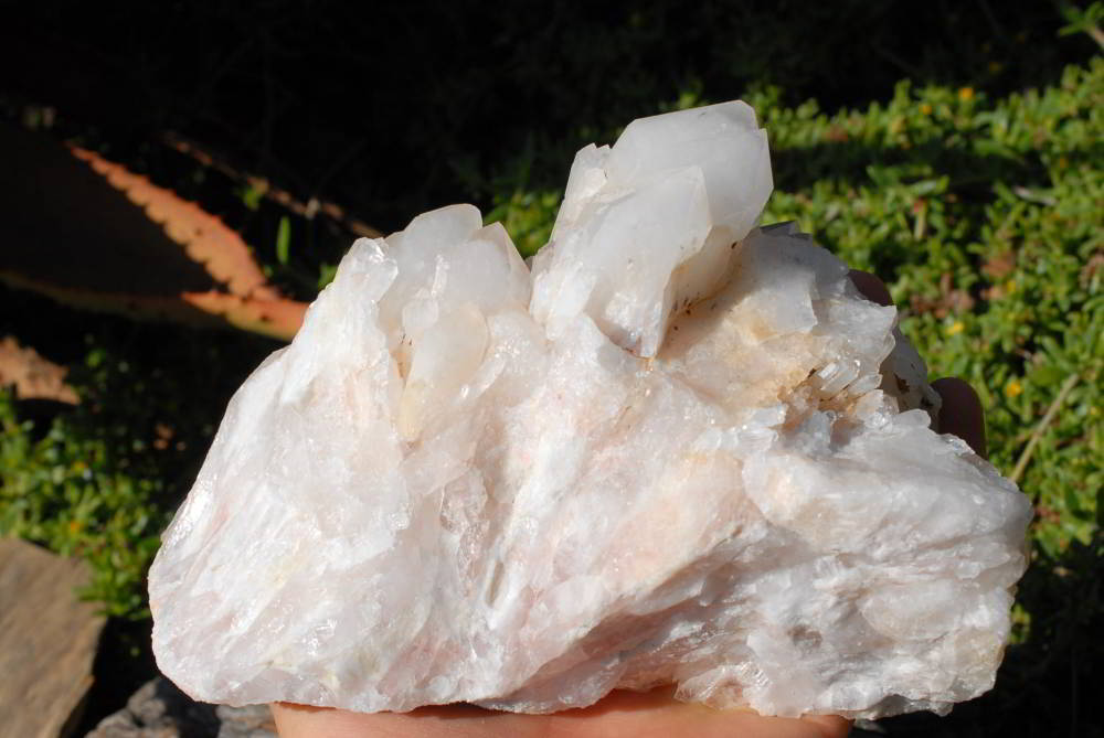Natural Quartz Cluster With White Phantoms In Tops & Cascading Sides x 1 From Madagascar - TopRock