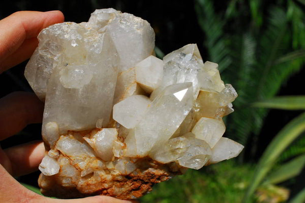 Natural Quartz Crystal Clusters x 3 From Serenje, Zambia - TopRock