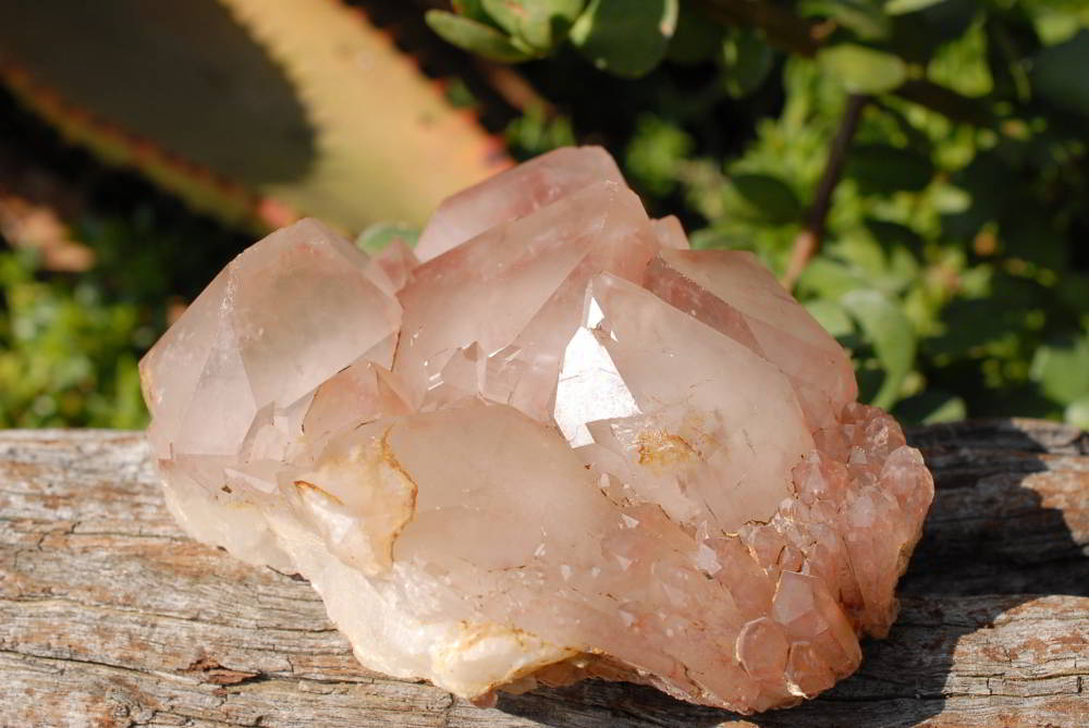 Natural Red Phantom Hematoid Quartz Crystals & Clusters x 5 From Zimbabwe - TopRock