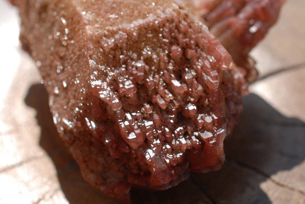 Natural Red Phantom Hematoid Quartz Crystals & Clusters x 5 From Zimbabwe - TopRock