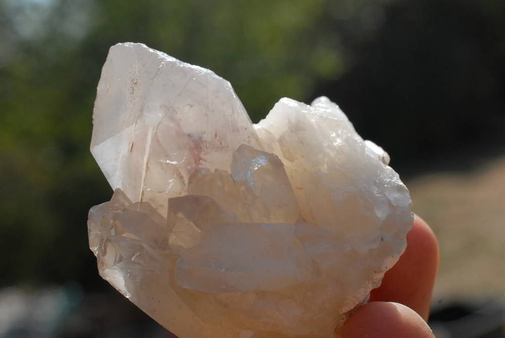 Natural Red Phantom Hematoid Crystals x 12 From Karoi, Zimbabwe - TopRock