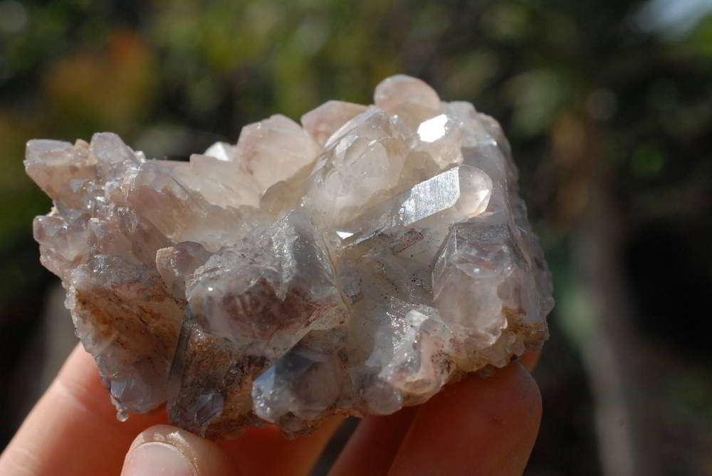 Natural Red Phantom Hematoid Crystals x 12 From Karoi, Zimbabwe - TopRock