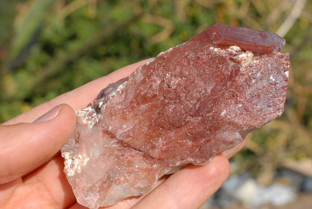 Natural Red Phantom Hematoid Crystals x 12 From Karoi, Zimbabwe - TopRock