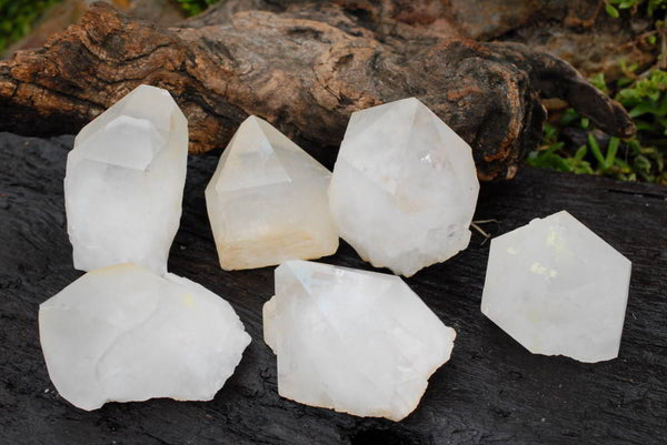 Natural Selected Castle Quartz Crystal Points x 12 From Madagascar - TopRock