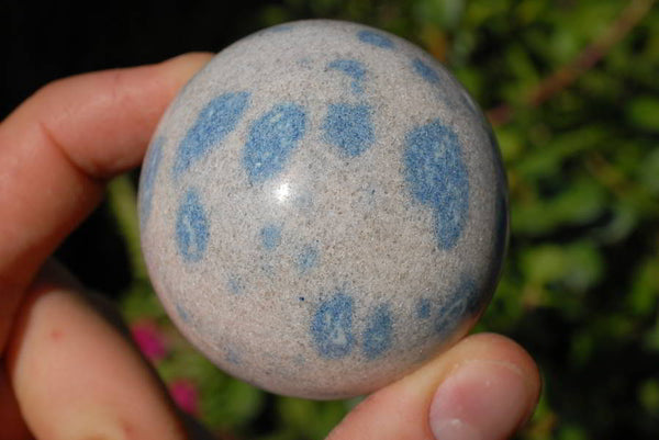 Polished Blue Spinel Spotted Quartzite Spheres x 3 From Ambatofinadrahana, Madagascar - TopRock