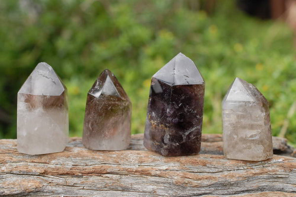 Polished Smokey Quartz Crystals x 1 Citrine x 14 From Madagascar - TopRock