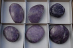 Polished Lepidolite Gallets x 6 From Zimbabwe - TopRock