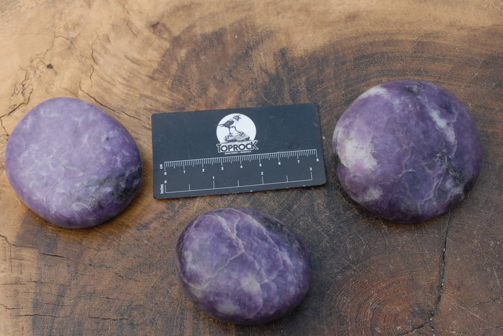 Polished Lepidolite Gallets x 6 From Zimbabwe - TopRock