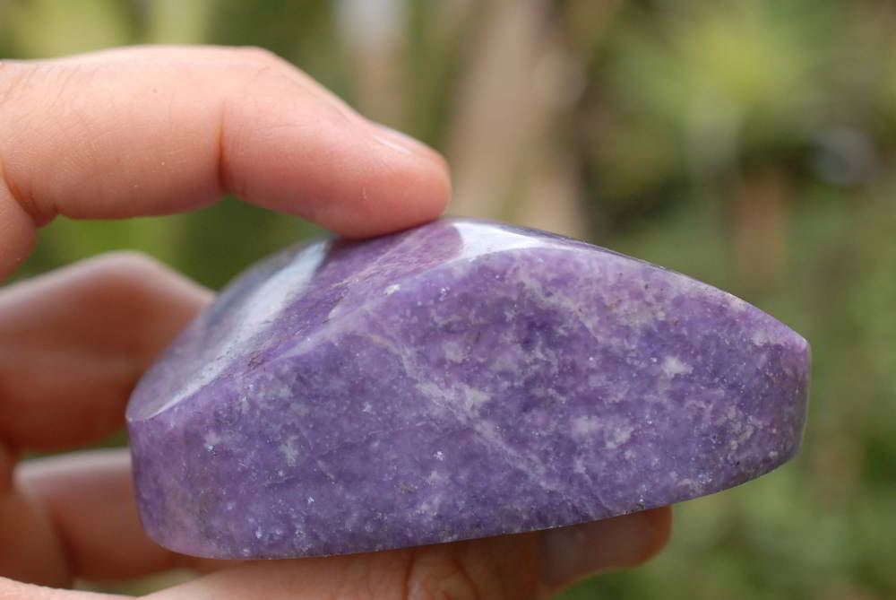 Polished Lepidolite Gallets x 6 From Zimbabwe - TopRock