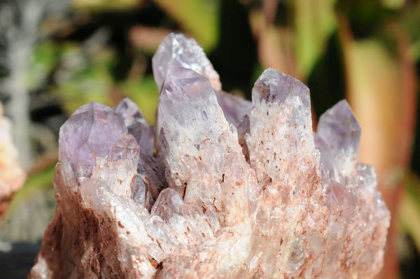 Natural Sugar Amethyst Phantom Quartz Clusters x 4 From Solwezi, Zambia - TopRock