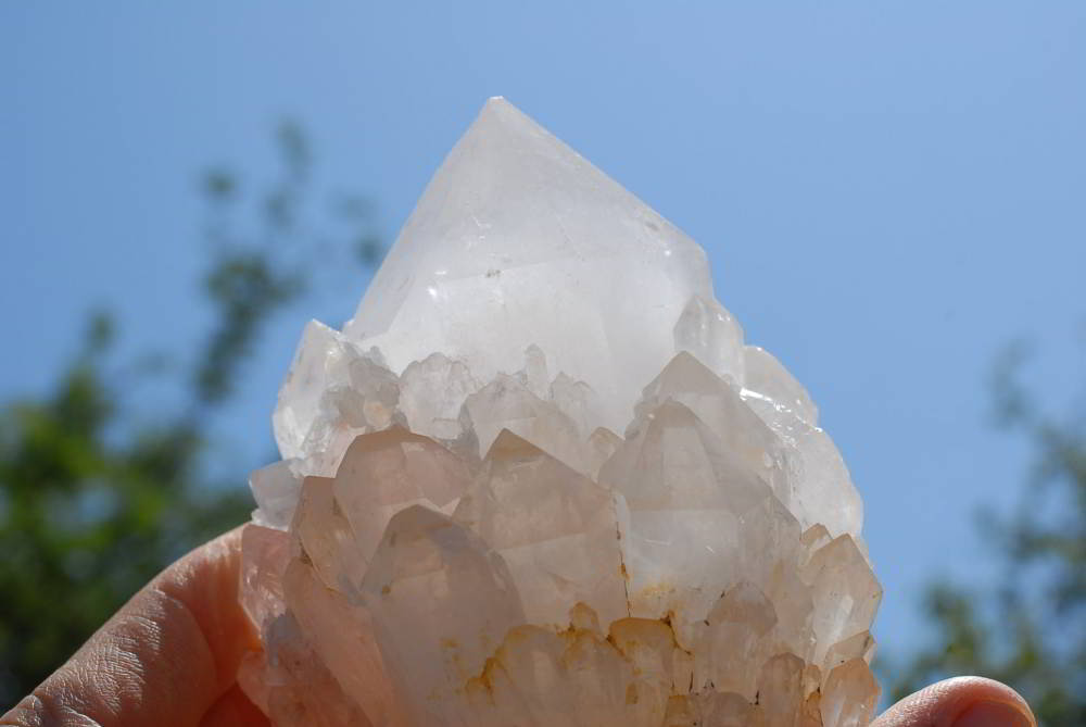 Natural Quartz Crystal Clusters x 2 From Madagascar - TopRock