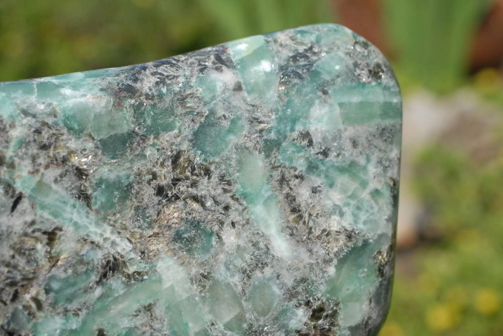 Polished Emeralds In Matrix Standing Free Forms x 2 From Zimbabwe - TopRock