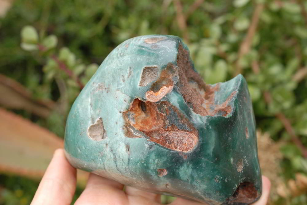Polished Mtorolite (Emerald Chrome Chalcedony )  Free Forms x 2 From Mutorashanga, Zimbabwe - TopRock