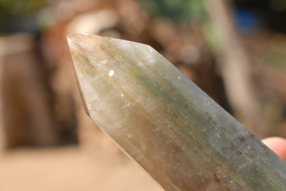 Polished Banded Green Fuchsite Crystal Points x 5 From Madagascar - TopRock
