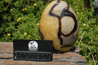 Polished Septerye (Aragonite & Calcite) Standing Free Forms x 2 From Madagascar - TopRock