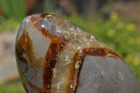 Polished Septerye (Aragonite & Calcite) Standing Free Forms x 2 From Madagascar - TopRock
