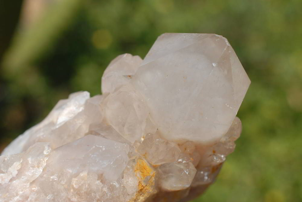 Natural Smokey Phantom Quartz Clusters x 5 From Lwena, Congo - TopRock