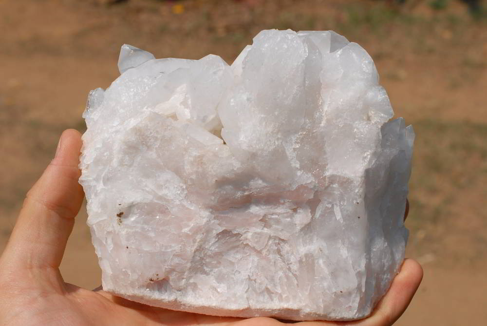 Natural Quartz Crystal Clusters x 2 From Madagascar - TopRock