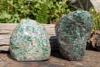 Polished Emeralds In Matrix Standing Free Forms x 2 From Sandawana, Zimbabwe - TopRock