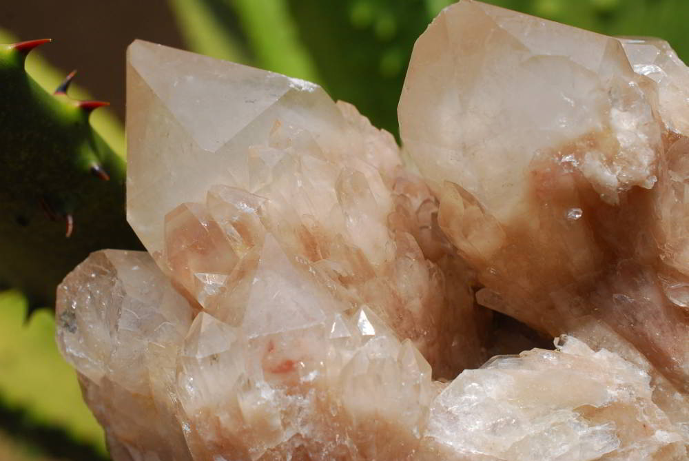 Natural Smokey Phantom Quartz Clusters x 2 From Lwena, Congo - TopRock