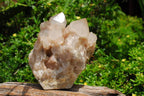 Natural Smokey Phantom Quartz Clusters x 2 From Lwena, Congo - TopRock