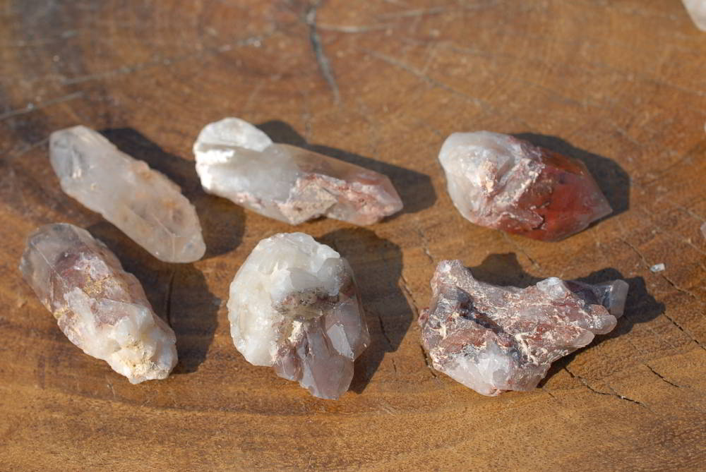 Natural Red Phantom Hematoid Crystals x 32 From Karoi, Zimbabwe - TopRock