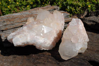 Natural Quartz Crystal Clusters x 2 From Madagascar - TopRock