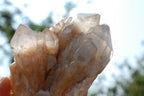 Natural Smokey Phantom Quartz Clusters x 3 From Lwena, Congo - TopRock