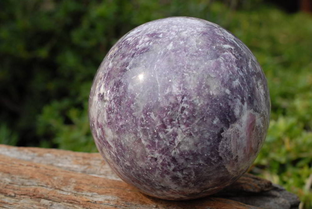 Polished Lepidolite Spheres With Pink Tourmaline & Blue Lithium x 3 From Madagascar - TopRock