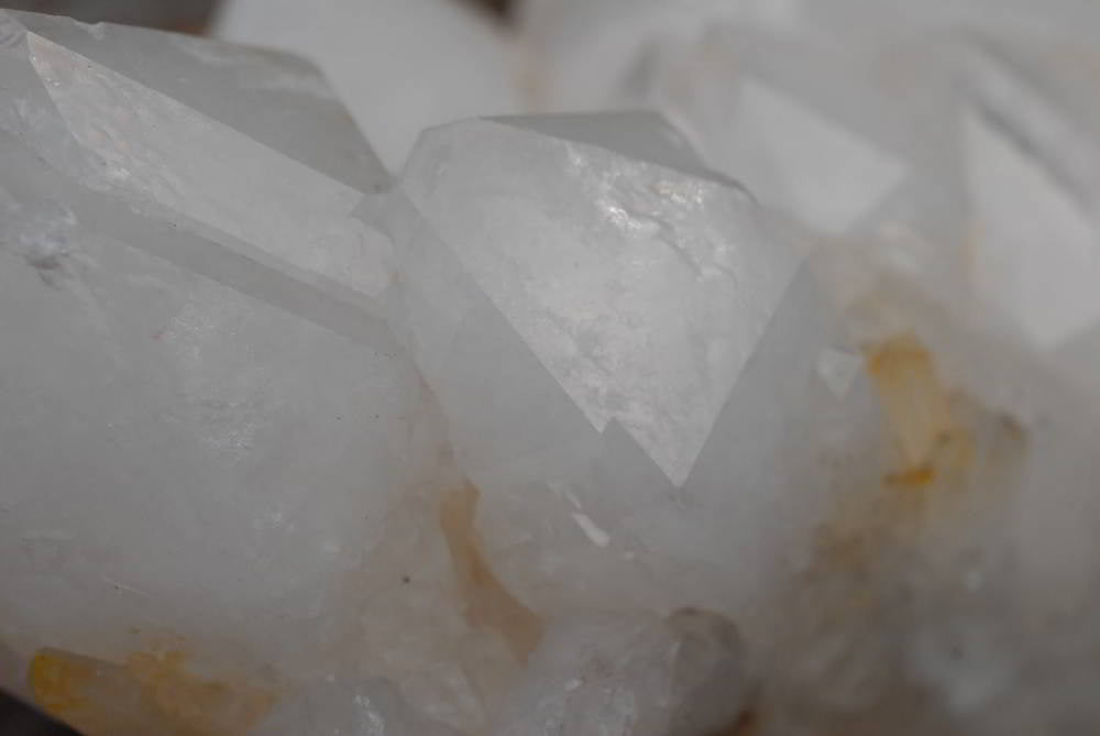 Natural White Phantom Quartz Clusters x 2 From Madagascar - TopRock