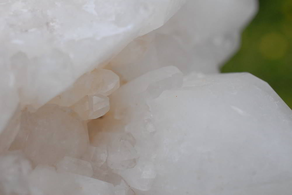 Natural White Phantom Quartz Clusters x 2 From Madagascar - TopRock