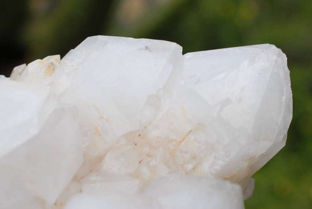 Natural White Phantom Quartz Clusters x 2 From Madagascar - TopRock