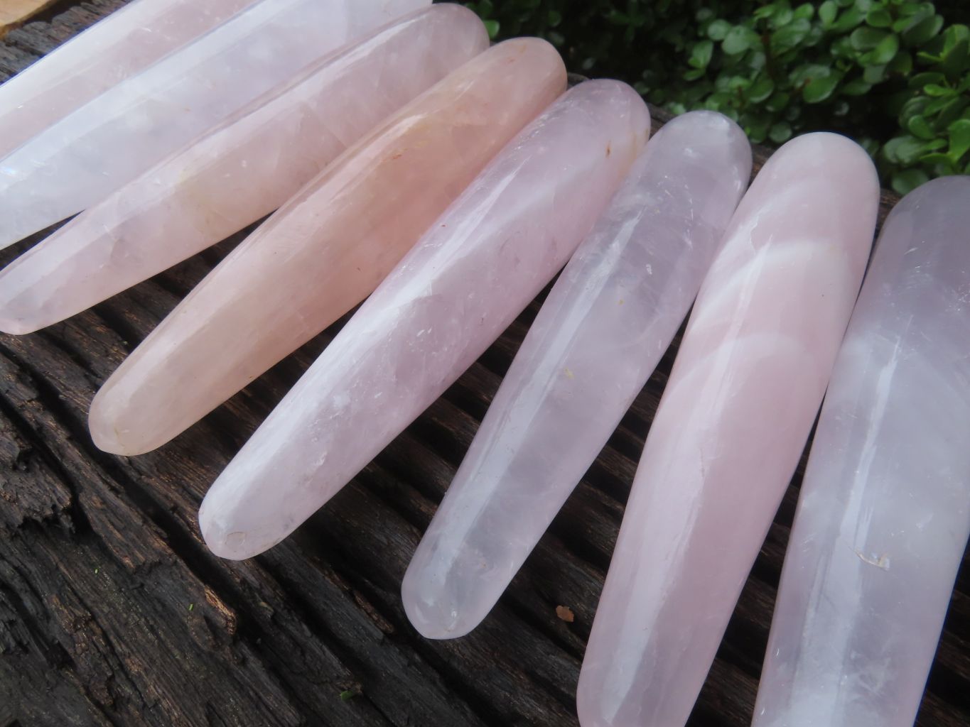 Polished Larger Gemmy Rose Quartz Wand - sold per piece - From Madagascar - TopRock