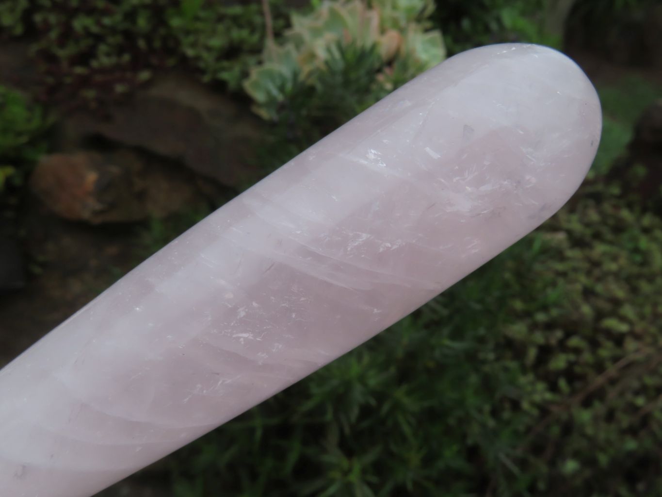 Polished Larger Gemmy Rose Quartz Wand - sold per piece - From Madagascar - TopRock