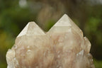 Natural Smokey White Phantom Quartz Clusters x 2 From Luena, Congo - TopRock