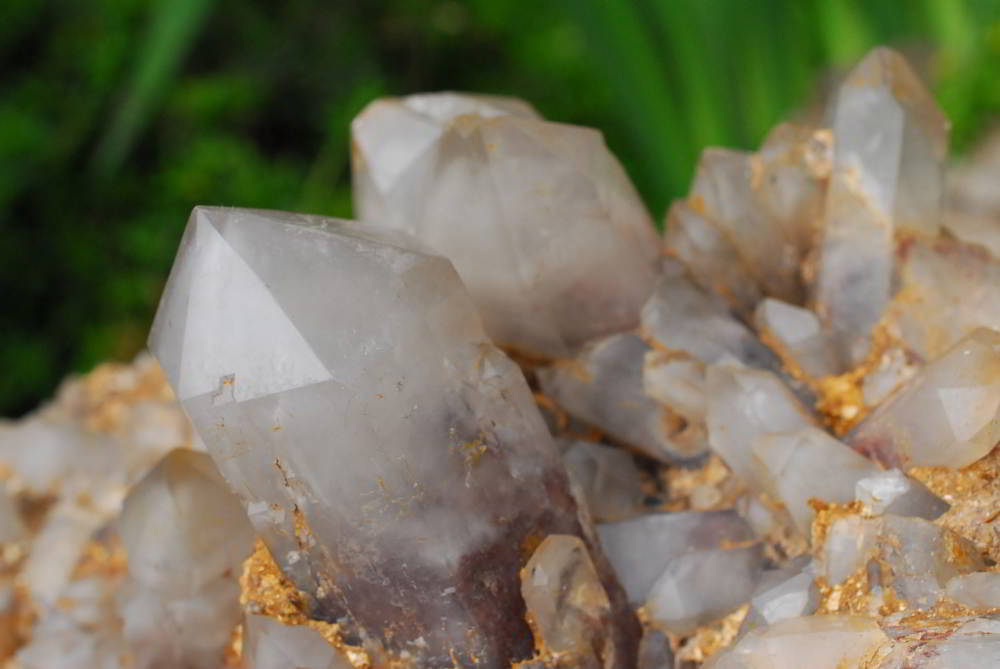 Natural White Phantom Hematoid Quartz, Base Cut Flat Underneath x 1 From Zimbabwe - TopRock