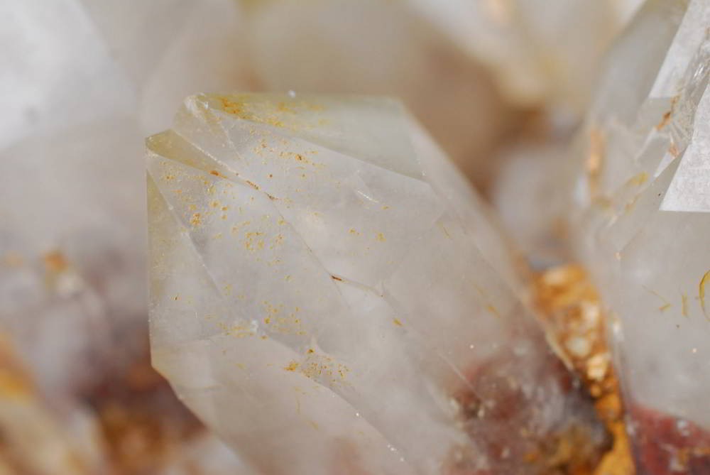 Natural White Phantom Hematoid Quartz, Base Cut Flat Underneath x 1 From Zimbabwe - TopRock