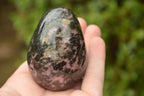 Polished Pink & Black Rhodonite Eggs x 5 From Madagascar - TopRock