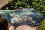 Polished Watermelon Fluorite Slices x 2 From Vis, Namibia - TopRock