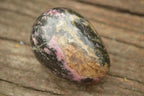 Polished Pink & Black Rhodonite Eggs x 5 From Madagascar - TopRock