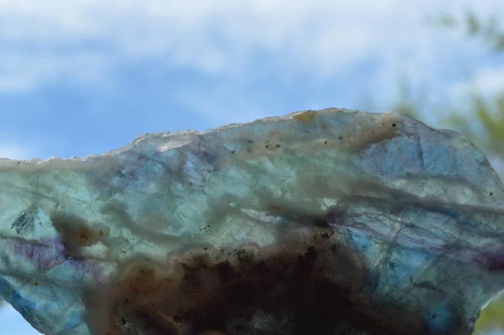 Polished Watermelon Fluorite Slices x 2 From Vis, Namibia - TopRock