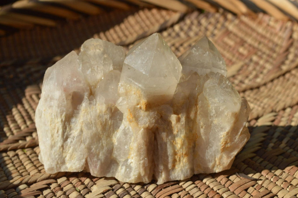 Natural Smokey Cascading Phantom Quartz Clusters x 3 From Luena, Congo - TopRock