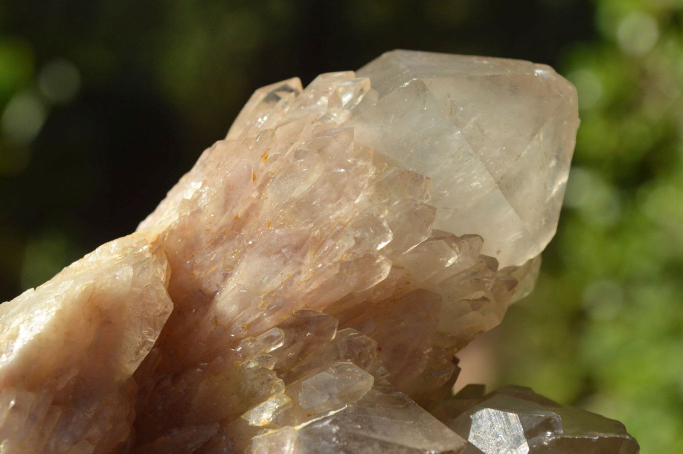 Natural Smokey Cascading Phantom Quartz Clusters x 3 From Luena, Congo - TopRock