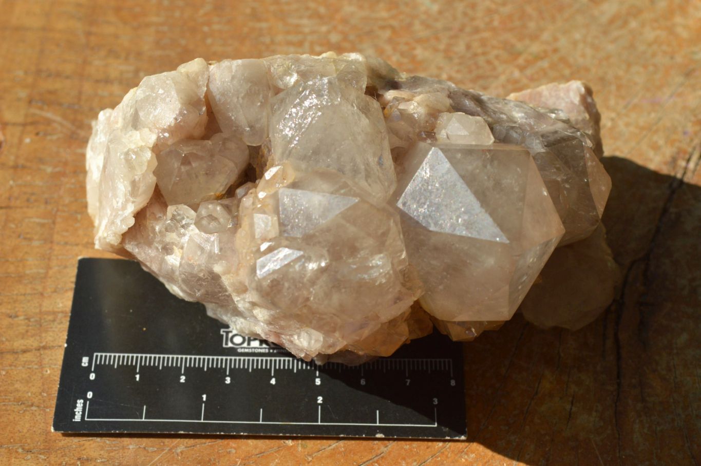 Natural Smokey Cascading Phantom Quartz Clusters x 3 From Luena, Congo - TopRock
