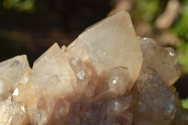 Natural Smokey Cascading Phantom Quartz Clusters x 3 From Luena, Congo - TopRock