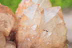 Natural Smokey Phantom Quartz Clusters x 2 From Lwena, Congo - TopRock