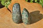 Polished Green Emeralds In Matrix Free Forms x 2 From Zimbabwe - TopRock
