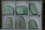 Polished Kobi Amazonite Standing Free Forms x 6 From Zimbabwe - TopRock