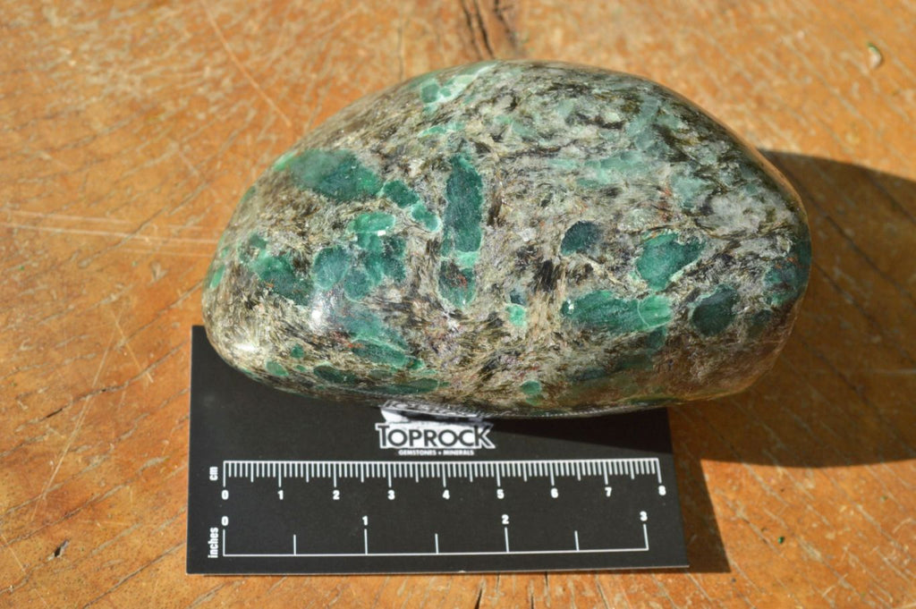 Polished Green Emeralds In Matrix Free Forms x 2 From Zimbabwe - TopRock